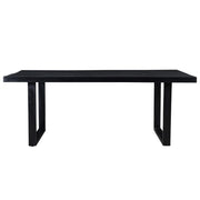 Eettafel Kala Mangohout Zwart 220x100 cm 12192-Eettafels-Livingfurn