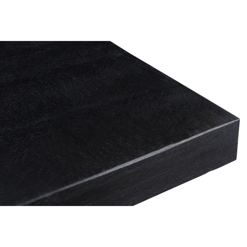 Eettafel Kala Mangohout Zwart 220x100 cm 12192-Eettafels-Livingfurn