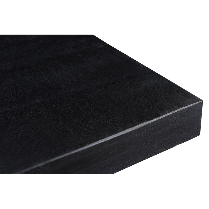 Eettafel Kala Mangohout Zwart 220x100 cm 12245-Eettafels-Livingfurn