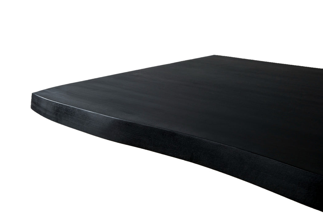 Eettafel Kala Mangohout Zwart 220x100 cm-Eettafels-Livingfurn