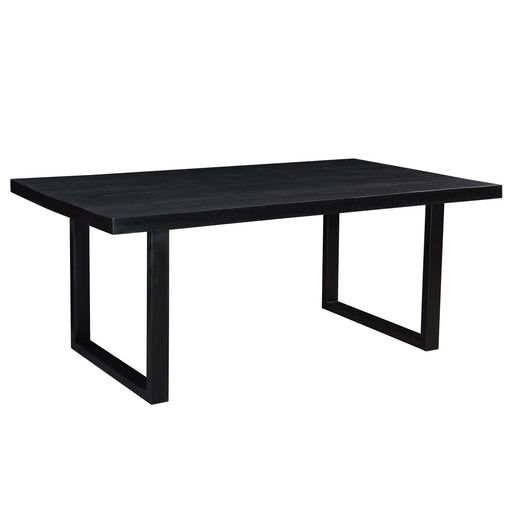 Eettafel Kala Mangohout Zwart 220x100 cm-Eettafels-Livingfurn
