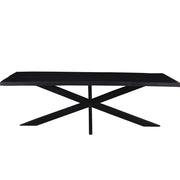 Eettafel Kala Mangohout Zwart 240x100 cm-Eettafels-Livingfurn
