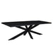 Eettafel Kala Mangohout Zwart 240x100 cm-Eettafels-Livingfurn