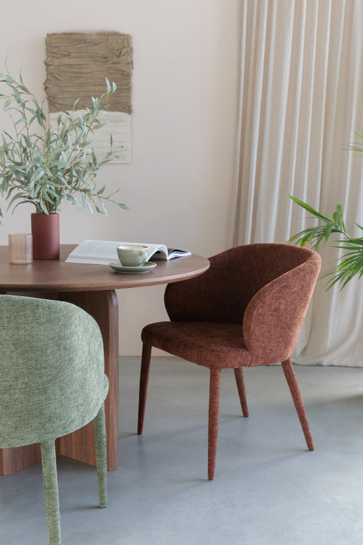 Eettafel Laurent MDF Bruin Ø120x75 cm-Eettafels-Creating Home