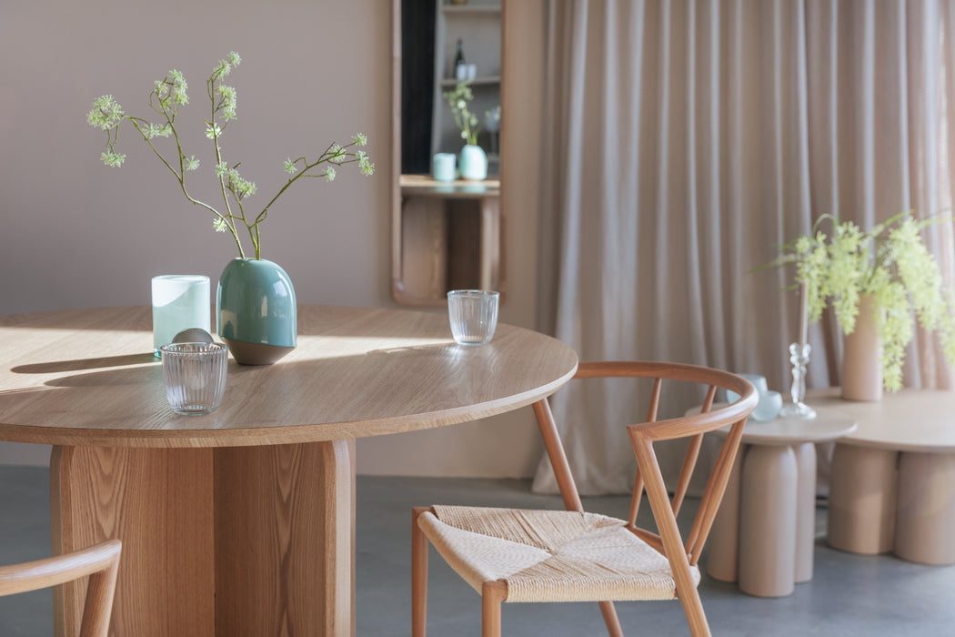 Eettafel Laurent MDF Naturel 120x120 cm-Eettafels-Creating Home
