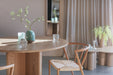 Eettafel Laurent MDF Naturel 120x120 cm-Eettafels-Creating Home