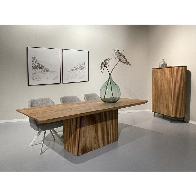 Eettafel Lausanne Teakhout Naturel hout 230x110 cm-Eettafels-Livingfurn