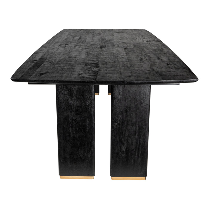 Eettafel Liber Mangohout Zwart 280cm-Eettafels-PTMD