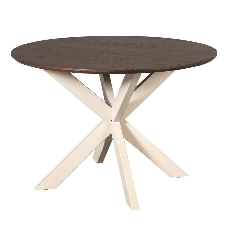 Eettafel Madison Bruin 110 cm Poot Zand 110x110x76 cm-Eettafels-Starfurn