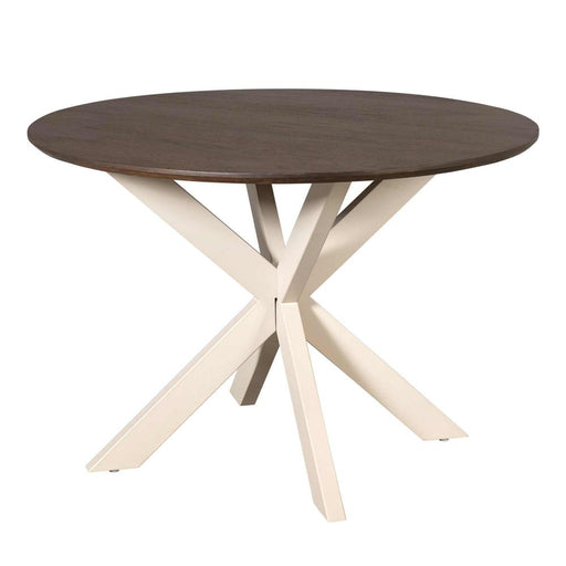 Eettafel Madison Bruin 110 cm Poot Zand 110x110x76 cm-Eettafels-Starfurn