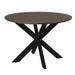 Eettafel Madison Bruin 110 cm Poot Zwart 110x110x76 cm-Eettafels-Starfurn