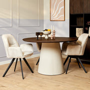 Eettafel Madison Bruin 130 cm 130x130x76 cm-Eettafels-Starfurn