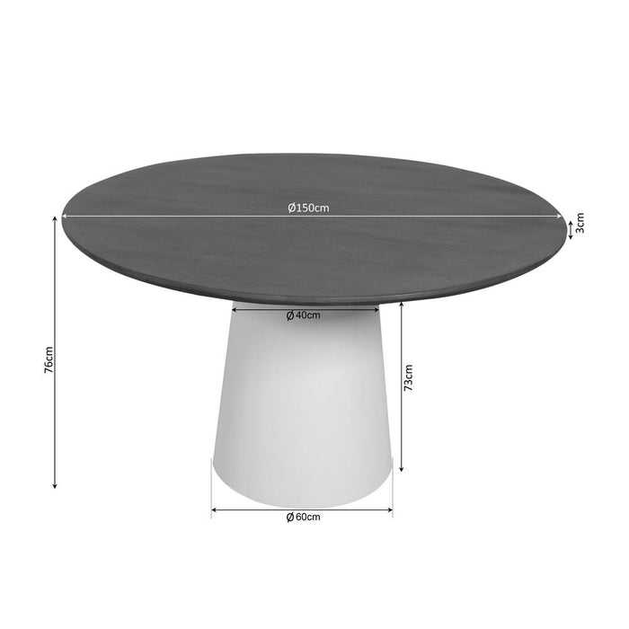 Eettafel Madison Bruin - 150 cm-Eettafels-Starfurn