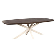 Eettafel Madison Bruin 200 cm Deens Ovaal Poot Zand 200x100x76 cm-Eettafels-Starfurn