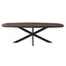 Eettafel Madison Bruin - 200 cm - Deens Ovaal - Poot Zwart-Eettafels-Starfurn