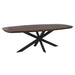 Eettafel Madison Bruin - 200 cm - Deens Ovaal - Poot Zwart-Eettafels-Starfurn