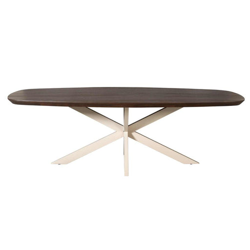 Eettafel Madison Bruin 280 cm Deens Ovaal Poot Zand 280x120x76 cm-Eettafels-Starfurn