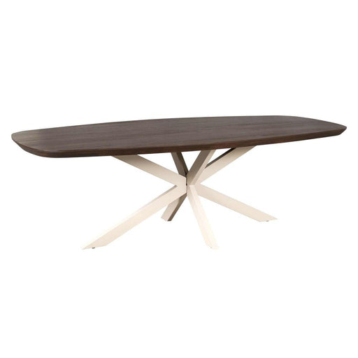Eettafel Madison Bruin 280 cm Deens Ovaal Poot Zand 280x120x76 cm-Eettafels-Starfurn