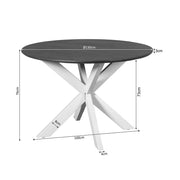 Eettafel Madison Naturel 130 cm 130x130x76 cm-Eettafels-Starfurn