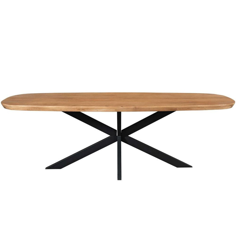 Eettafel Madison Naturel 200 cm Deens ovaal 200x100x76 cm-Eettafels-Starfurn