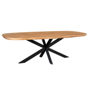 Eettafel Madison Naturel 240 cm Deens ovaal 240x110x76 cm-Eettafels-Starfurn