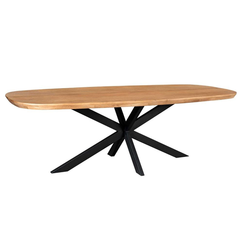 Eettafel Madison Naturel 280 cm Deens ovaal 280x120x76 cm-Eettafels-Starfurn