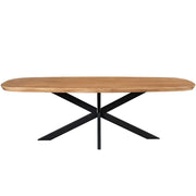 Eettafel Madison Naturel 280 cm Deens ovaal 280x120x76 cm-Eettafels-Starfurn