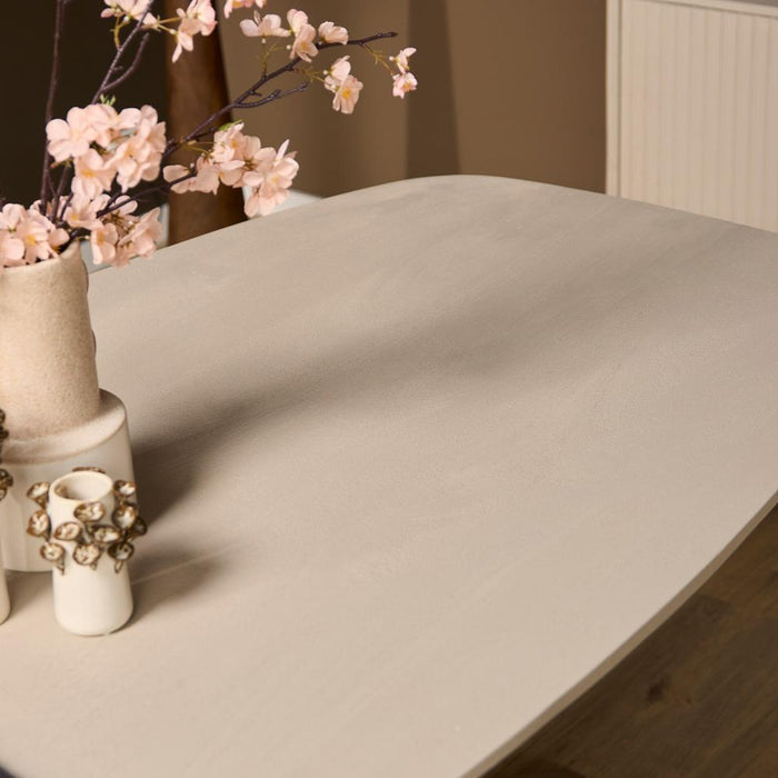 Eettafel Madison Zand - 160 cm - Deens Ovaal-Eettafels-Starfurn