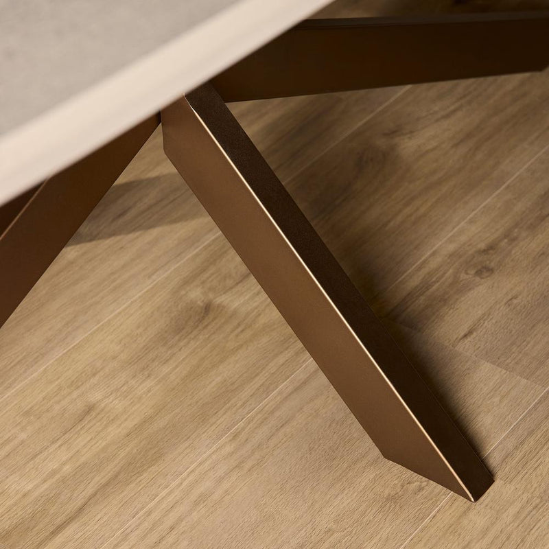 Eettafel Madison Zand 200 cm Deens Ovaal 200x100x76 cm-Eettafels-Starfurn