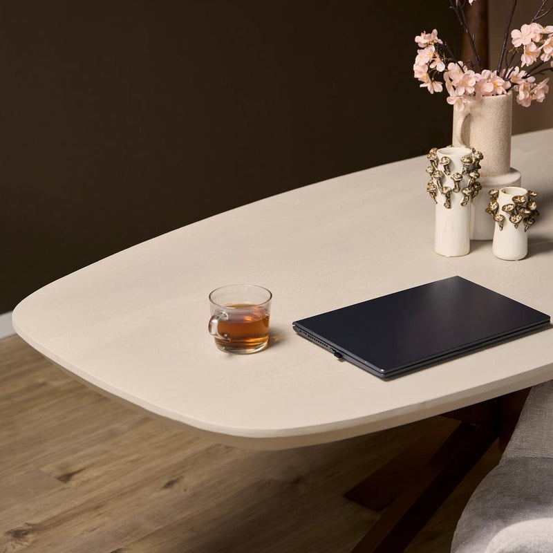Eettafel Madison Zand 240 cm Deens Ovaal 240x110x76 cm-Eettafels-Starfurn