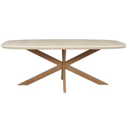 Eettafel Madison Zand 240 cm Deens Ovaal 240x110x76 cm-Eettafels-Starfurn
