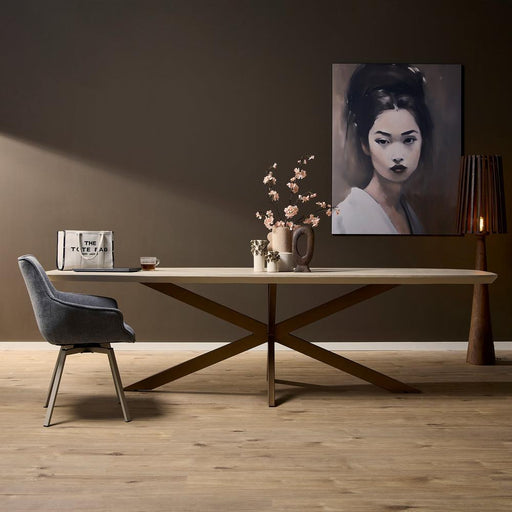 Eettafel Madison Zand - 280 cm - Deens Ovaal-Eettafels-Starfurn