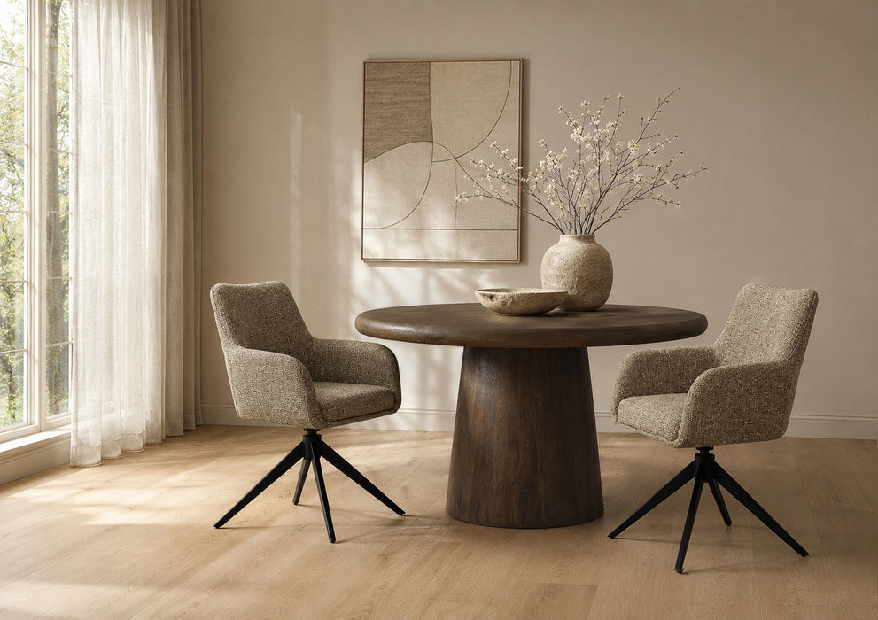 Eettafel Maduro Mangohout Bruin 130cm