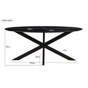 Eettafel Mangohout 160x90 cm-Eettafels-Livingfurn