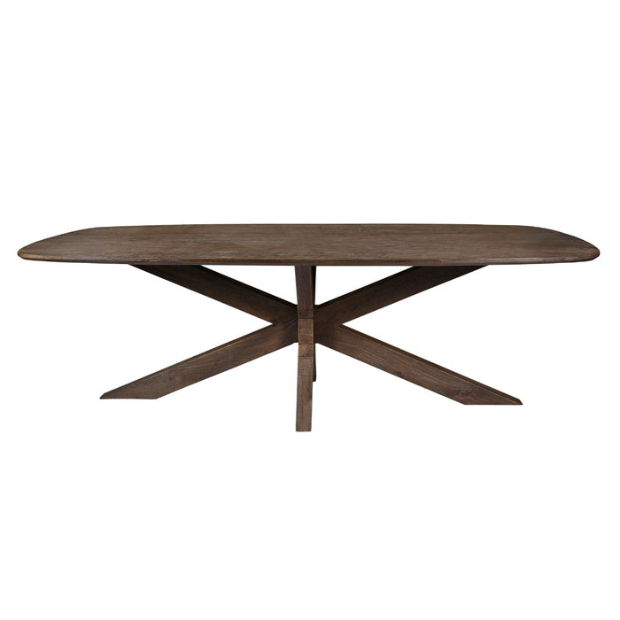 Eettafel Mangohout Bruin 210x100 cm-Eettafels-Livingfurn