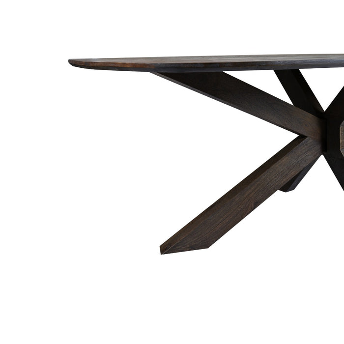 Eettafel Mangohout Bruin 210x100 cm-Eettafels-Livingfurn