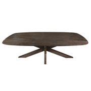 Eettafel Mangohout Bruin 210x100 cm-Eettafels-Livingfurn