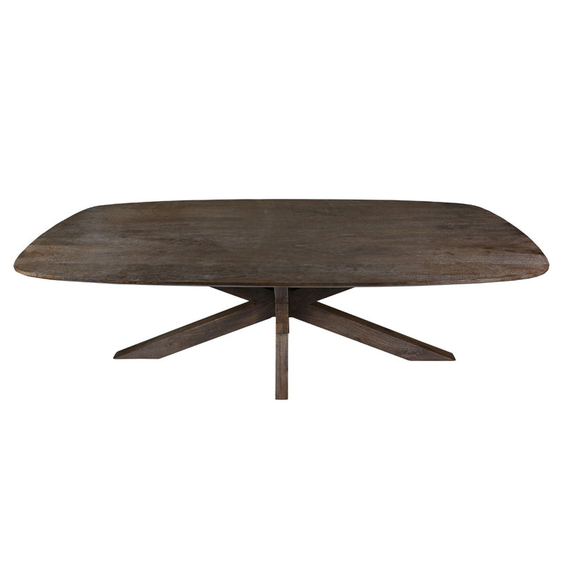 Eettafel Mangohout Bruin 210x100 cm-Eettafels-Livingfurn