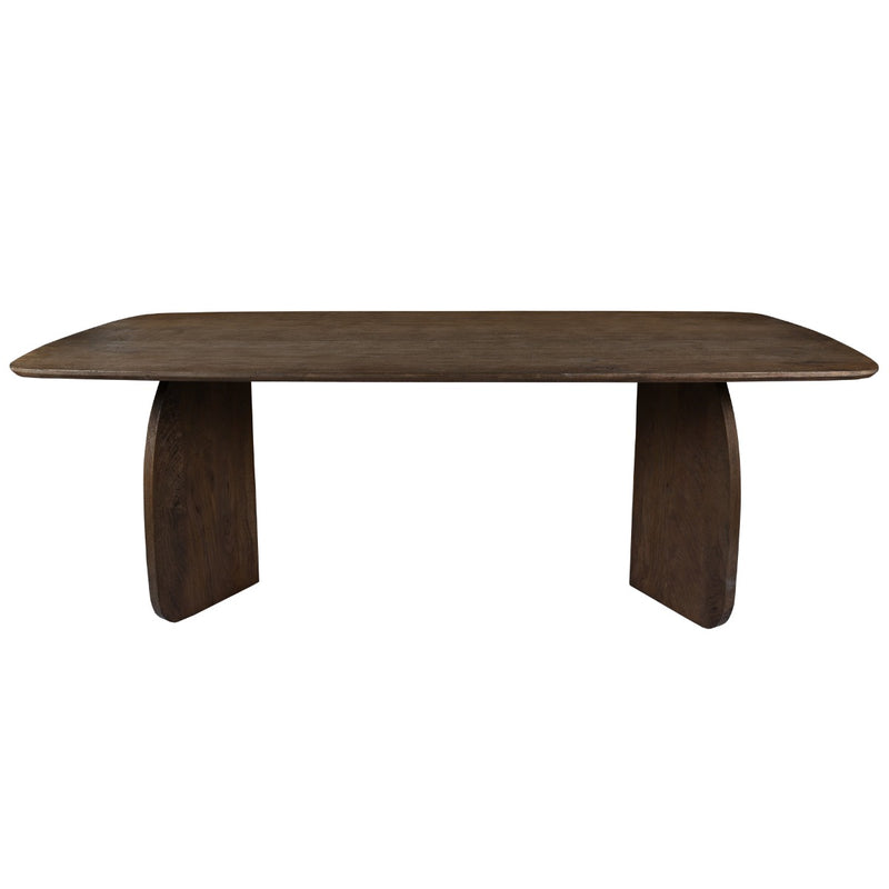 Eettafel Mangohout Bruin 220x105 cm-Eettafels-Livingfurn