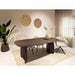 Eettafel Mangohout Bruin 220x105 cm-Eettafels-Livingfurn