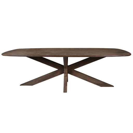 Eettafel Mangohout Bruin 240x105 cm-Eettafels-Livingfurn