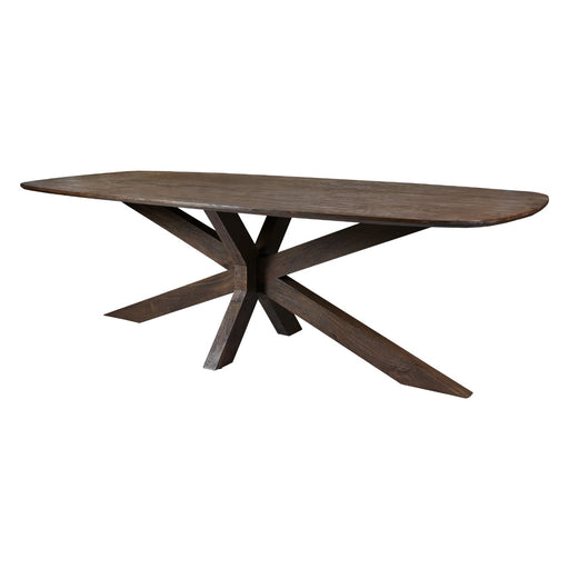 Eettafel Mangohout Bruin 240x105 cm-Eettafels-Livingfurn