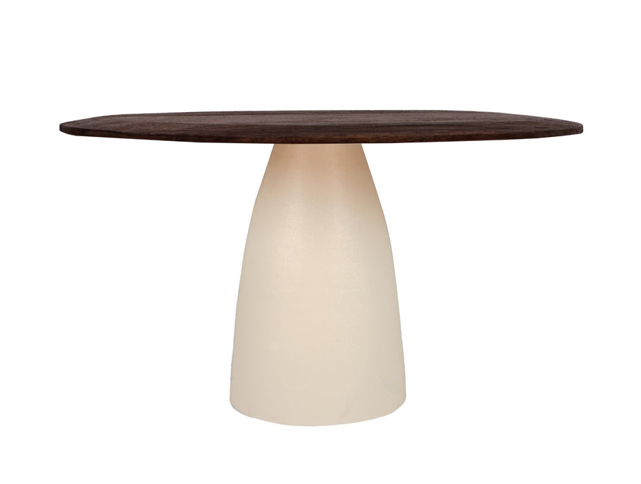 Eettafel Mangohout Crème wit 140x120 cm-Eettafels-Brix