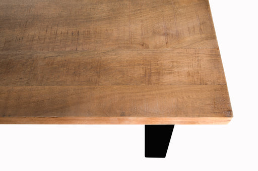 Eettafel Mangohout Naturel hout 220x100 cm - 13936-Eettafels-Brix