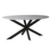 Eettafel Marble Marmer Wit 180x90 cm-Eettafels-Livingfurn