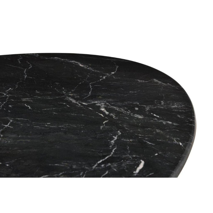 Eettafel Marble Marmer Zwart 180x90 cm-Eettafels-Livingfurn