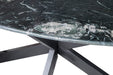 Eettafel Marble Marmer Zwart 180x90 cm-Eettafels-Livingfurn