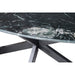 Eettafel Marble Marmer Zwart 180x90 cm-Eettafels-Livingfurn