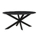 Eettafel Marble Marmer Zwart 180x90 cm-Eettafels-Livingfurn