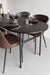 Eettafel Marcio MDF Zwart 180x80 cm-Eettafels-Creating Home